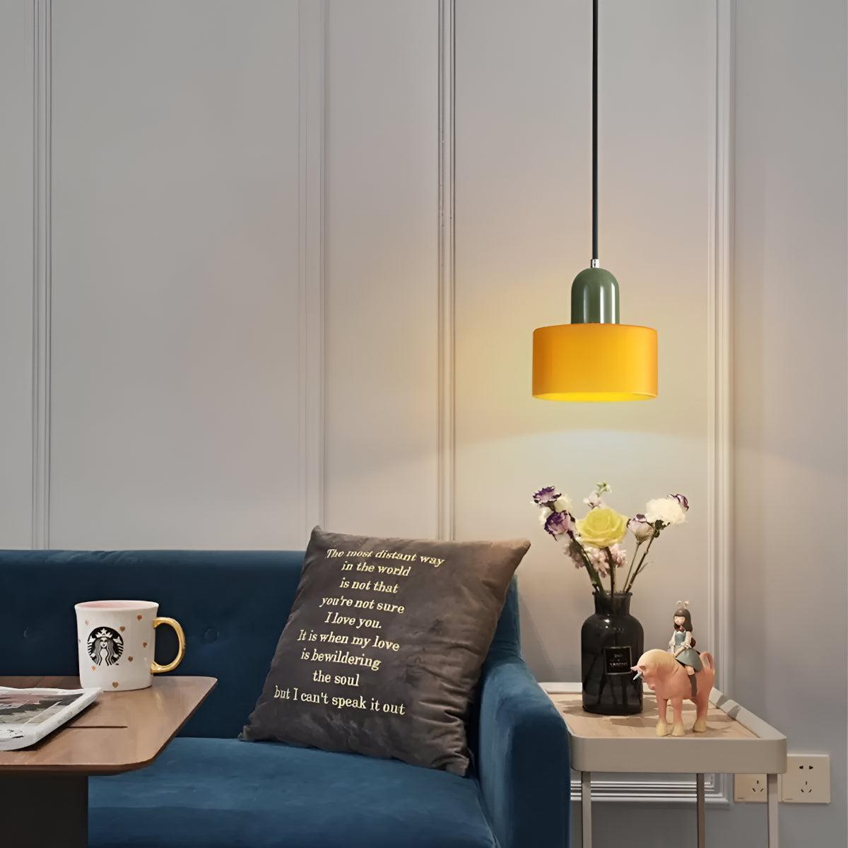 
Bauhaus Style Glass Pendant Light Fixture for Dining Room