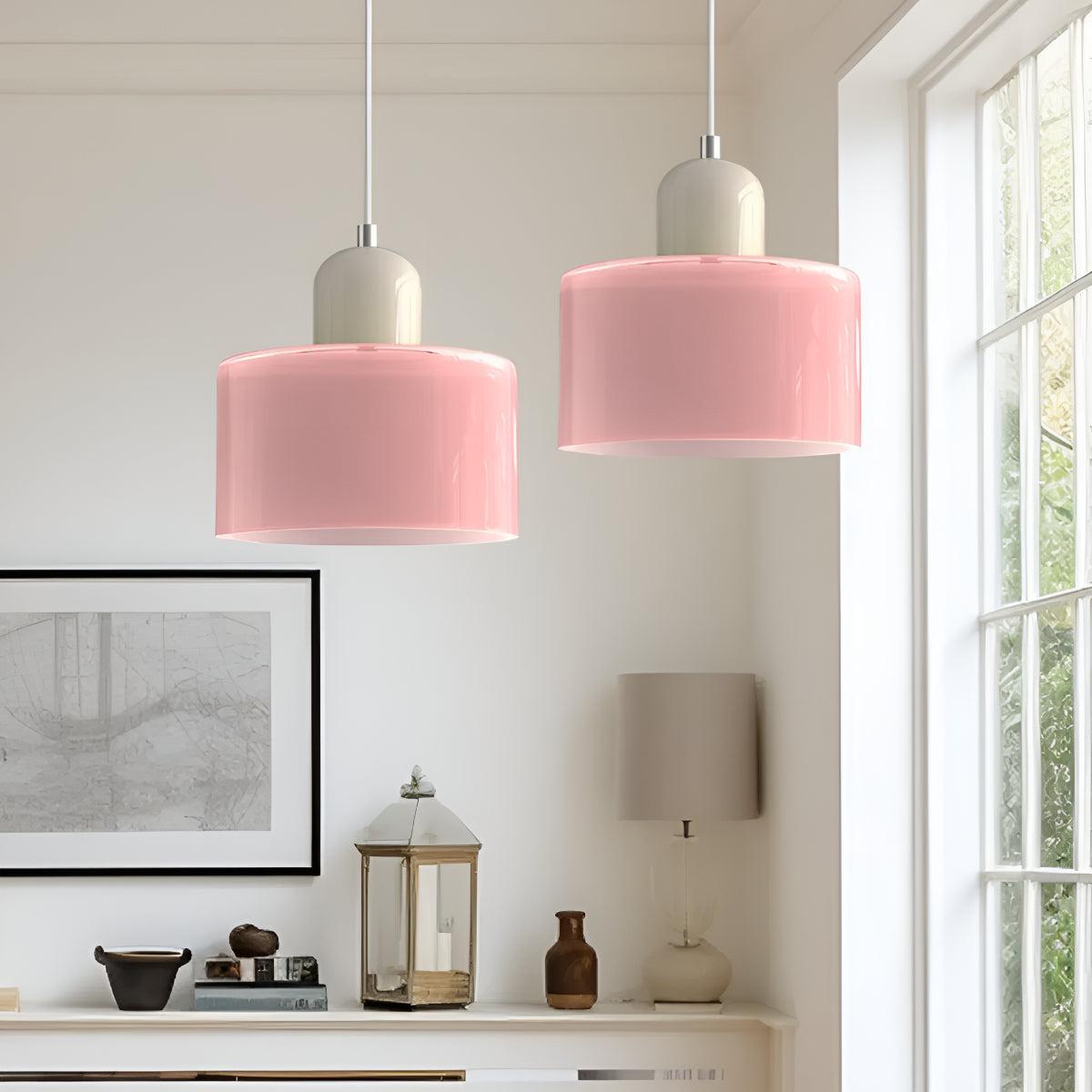 
Bauhaus Style Glass Pendant Light Fixture for Dining Room