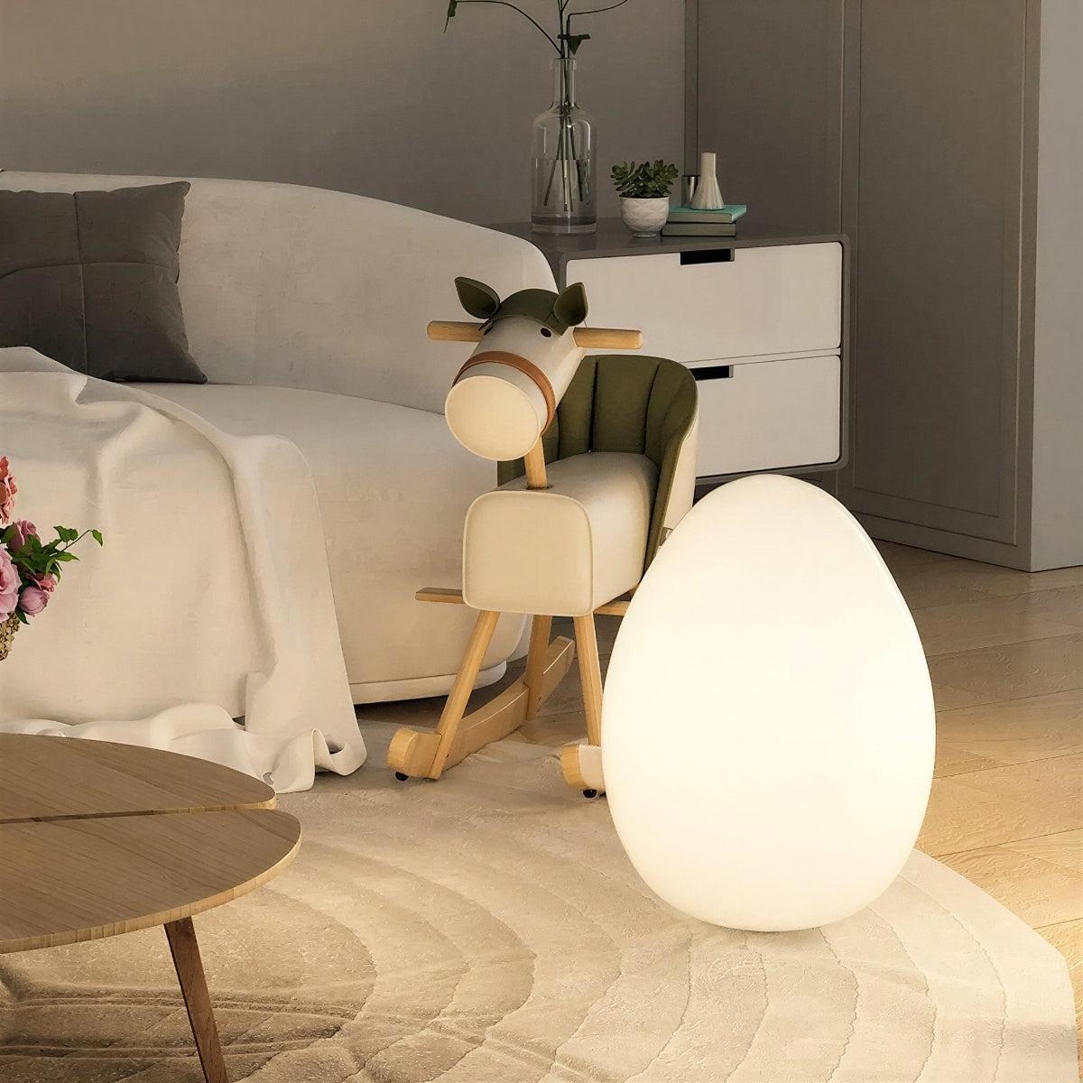 
Floor Lamp with Egg Shape