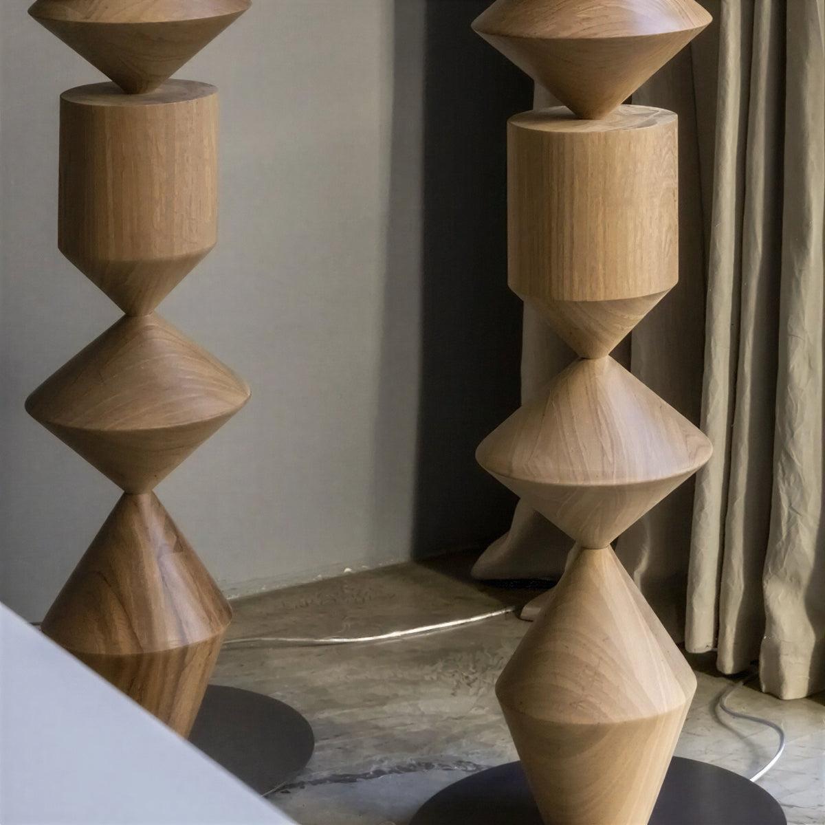 
Modern Floor Lamp with Sculptural Indirect Lighting